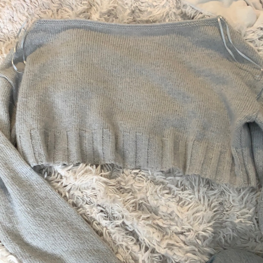 Missguided Off the Shoulder Longsleeve Sweater